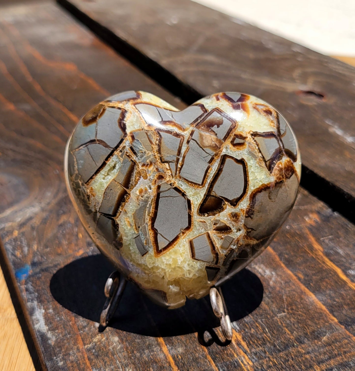 3" Septarian Heart