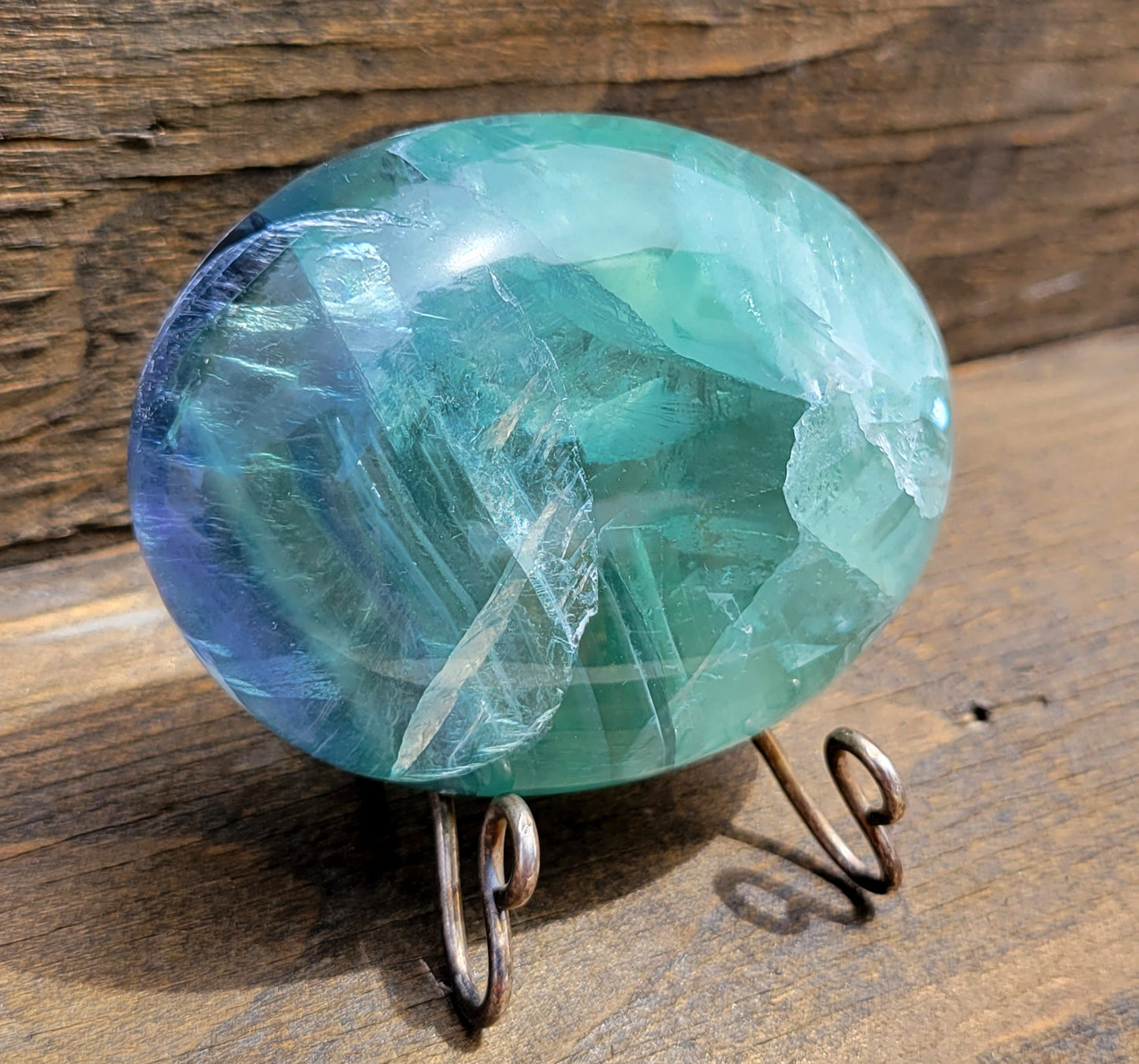 Fluorite Palm/Massage Stone