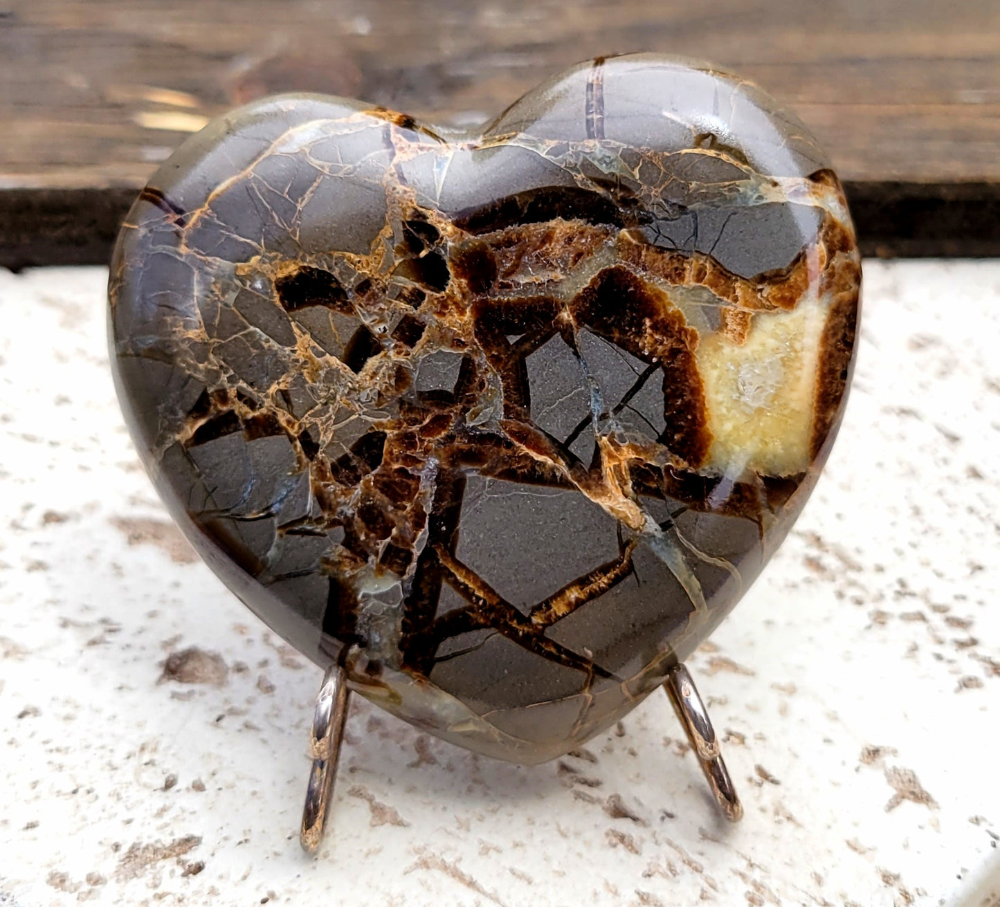 3" Septarian Heart