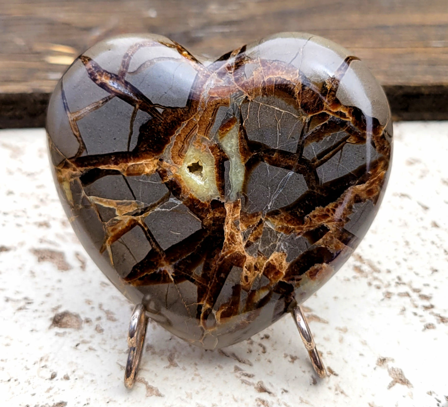 3" Septarian Heart