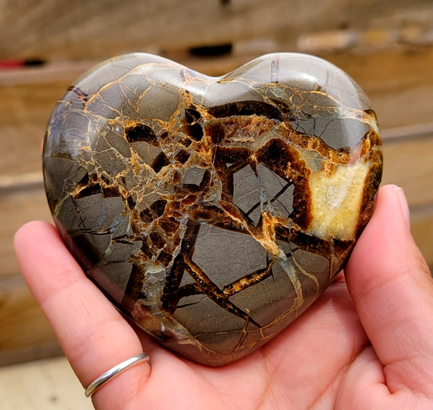 3" Septarian Heart
