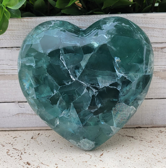 5" Fluorite Heart