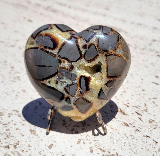 3" Septarian Heart