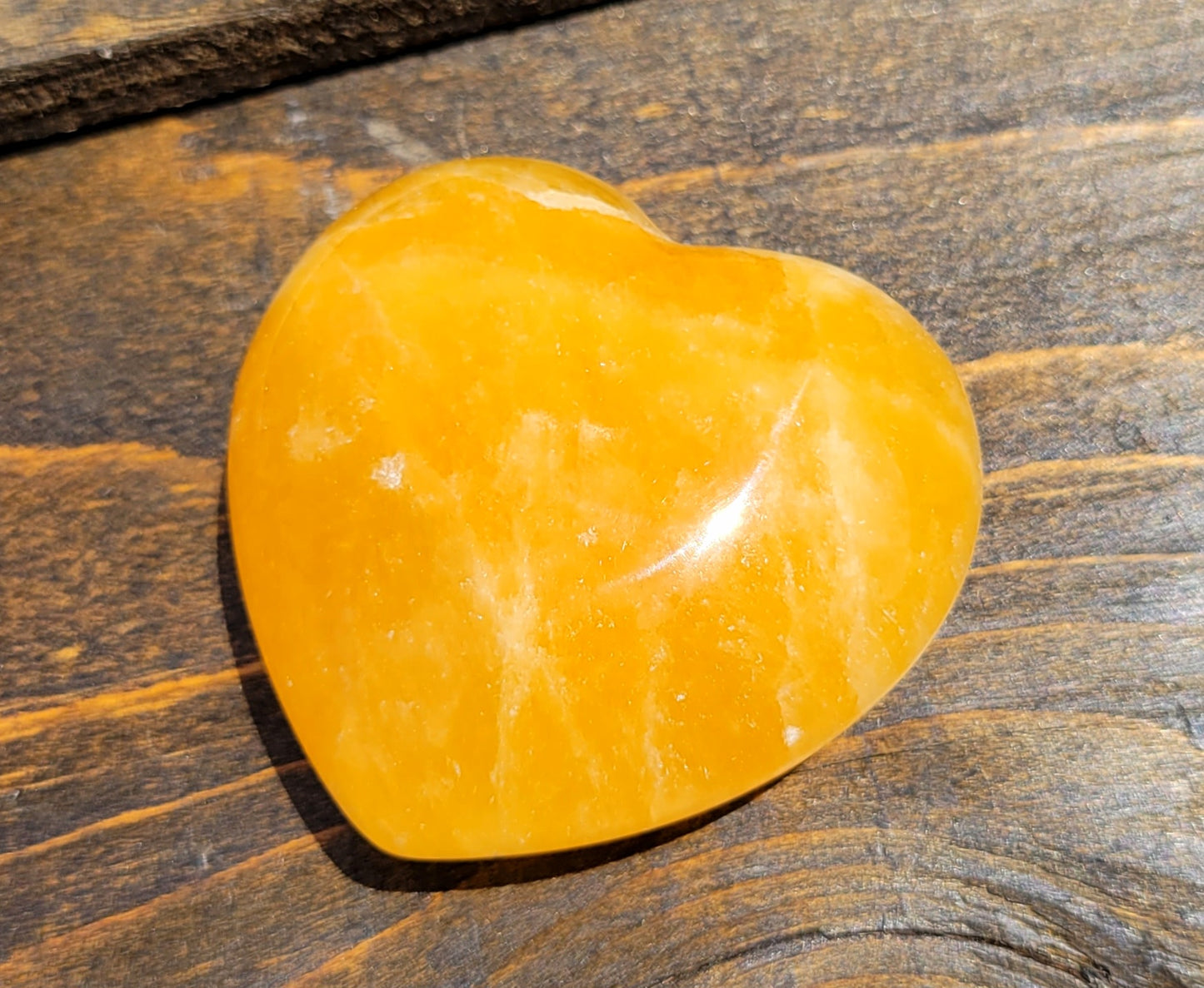 3" Orange Calcite Heart