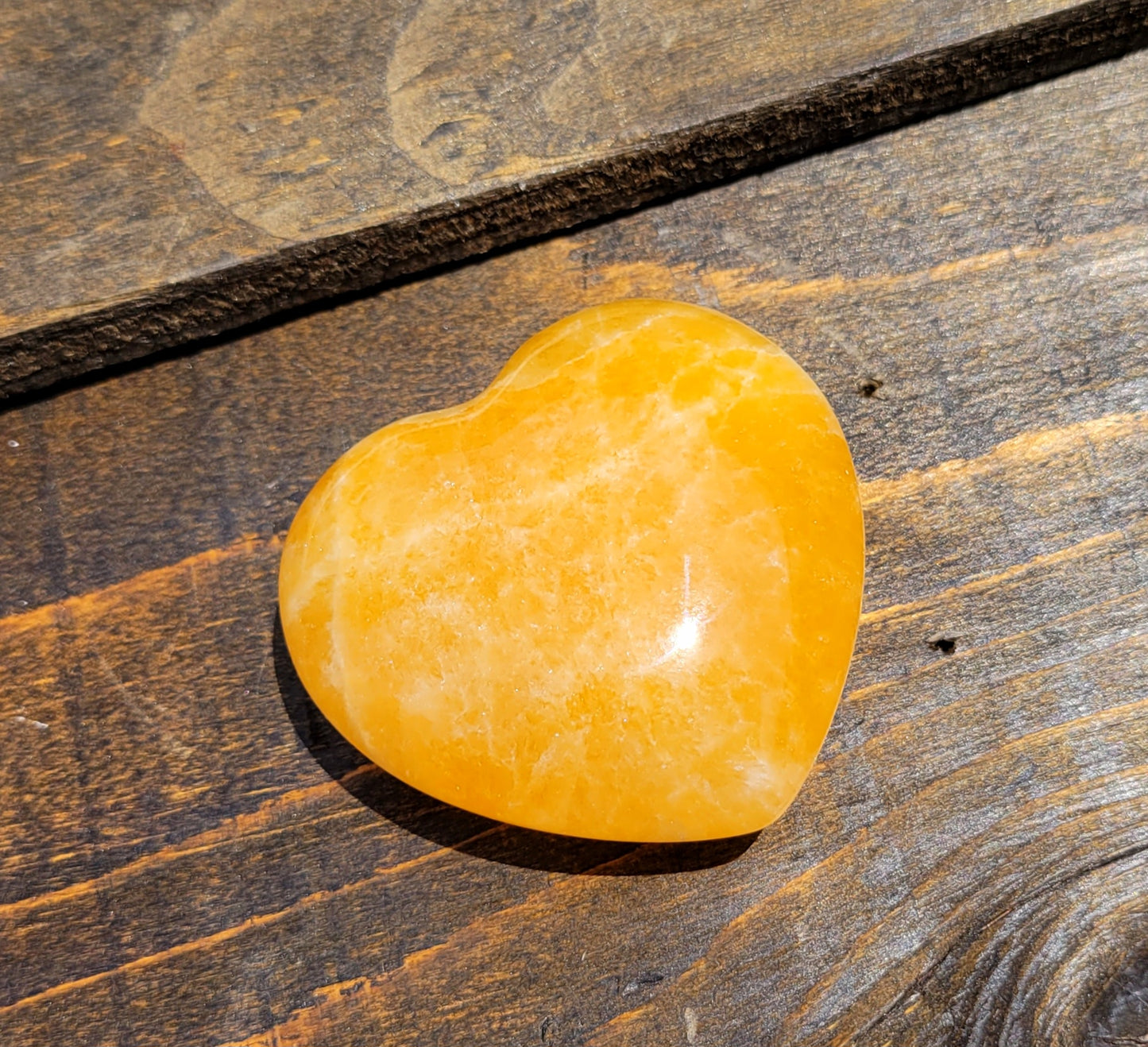 3" Orange Calcite Heart